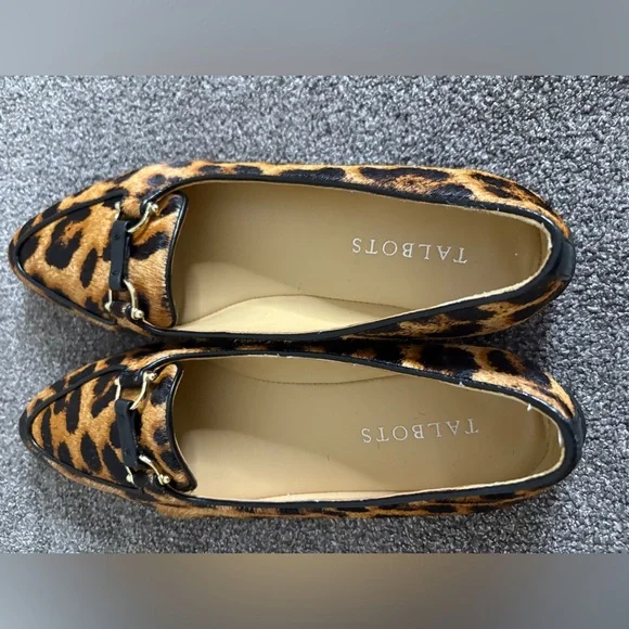 Talbots Animal Print Loafers Leather Size 7 - Picture 6 of 10